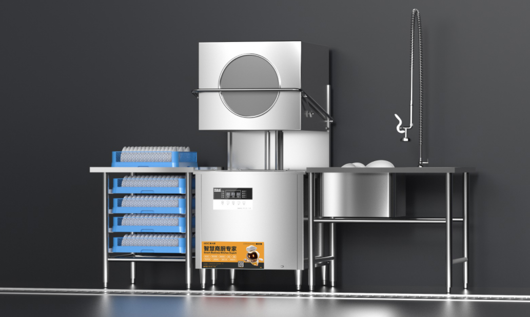 揭盖式洗碗机的工作原理